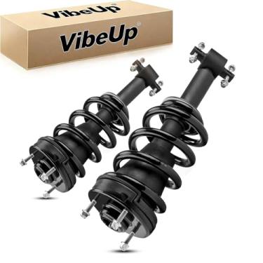 Imagem de VibeUp Amortecedor dianteiro 139105 adequado para Silverado 1500/Sierra 1500 2007 2008 2009 2010 2011-2013, amortecedores completos com conjunto de mola helicoidal, suportes carregados de suspensão