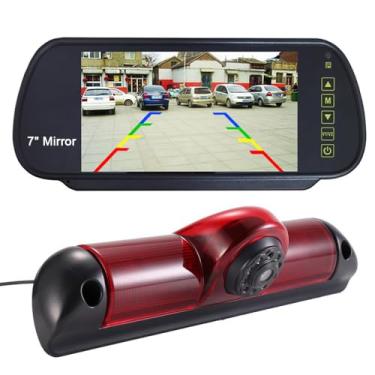 Imagem de Luz de freio de montagem no terceiro teto do carro, câmera de freio, substituição para Citroen Jumper III/Fiat Ducato X250 X290/Boxer III AVIS AVS325CPR (com espelho retrovisor de 17 polegadas)