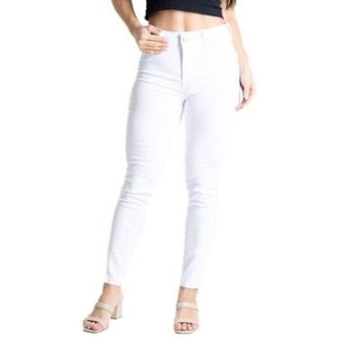 Imagem de Calça Sarja Sawary Cigarrete - 280860 - branco 44-Feminino