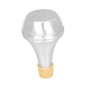 Imagem de KiBcsLic Surdina para trompete, liga de alumínio, mais baixa, conveniente, reta, para redução de ruído de trompete para iniciantes e amantes da música