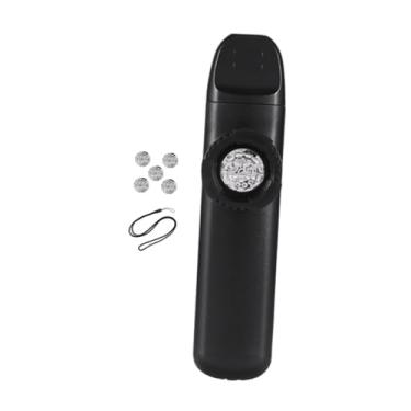 Imagem de KiBcsLic Flauta Kazoo com 5 membranas extras e alça para o pescoço. Brinquedo musical fácil de aprender, com tom ajustável, ideal para viagens, eventos, Preto