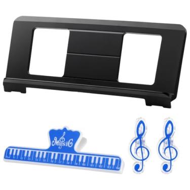 Imagem de Suporte portátil para livros e partituras para pianos e teclados digitais, compatível com séries