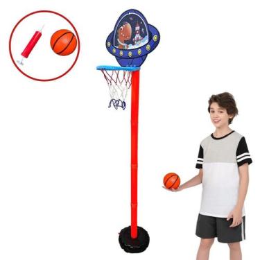 Imagem de Kit Completo Cesta Basquete Infantil 1,4 M Com Bola E Inflador - Impor