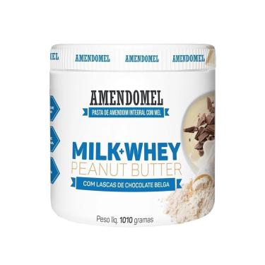 Imagem de Pasta De Amendoim Milk Whey Sabor Chocolate Belga 1,010kg Amendomel-Unissex