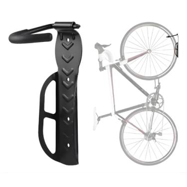 Imagem de Suporte Vertical para Bicicleta – Aço Carbono Reforçado,Instalação Fácil, Compatível com Todas as Bicicletas - Kit de Fixação Incluso. (Organização de Parede Para Economizar Espaço)