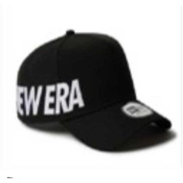 Imagem de Boné New Era 9FORTY A-Frame Booking Program Off White Preto Preto UNI-Masculino