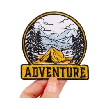 Imagem de Patch De Ferro Para Camping Ao Ar Livre, Adesivo De Bordado Para Roupa