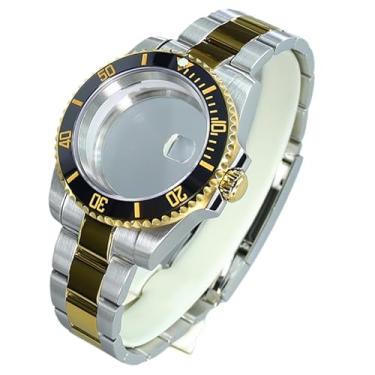 Imagem de FEIYASHI Relógio masculino Pro Sports Mergulho com caixa de 40 mm para NH35/34/36 Miyota8215 ETA2824 Movimento, Tampa inferior de vidro 1, For NH35/36/34/38 4R36 Movement, Caixa de relógio de luxo