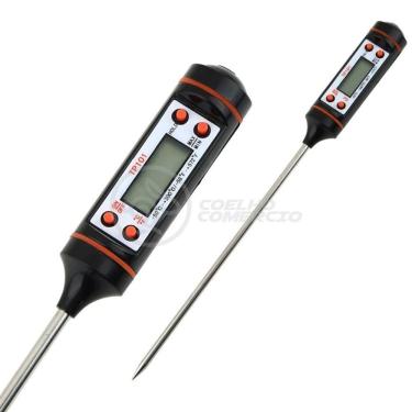 Imagem de Termômetro Culinário Cozinha Digital Mede -50ºc A +300ºc