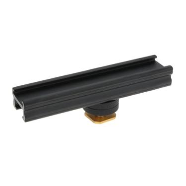 Imagem de eMagTech Barra de trilho de extensão de sapata quente e fria com suporte de 1/4 polegada para luzes de vídeo LED, microfones e acessórios, 10 cm