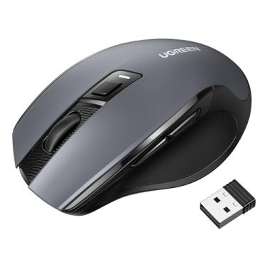 Imagem de UGREEN Mouse Sem Fio de 2,4 GHz com Receptor USB, Conexão de 15 m, Mouse Ergonômico de 6 Botões, Até 4K Dpi, Compatível com PC, Laptop, Macbook, Windows 11 10, macOS, Linux