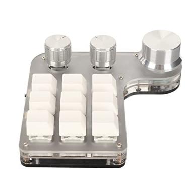 Imagem de Generic Teclado Programável Diy, Teclado Programável Sem Fio Portátil 9 Teclas 3 Botões Flexível Anti Interferência para Escritório (#12)