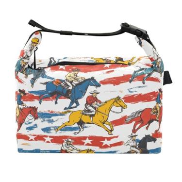 Imagem de STAYTOP Lancheira de personagens de quadrinhos Cowboy com fivela de alça, lancheira isolada para meninos e meninas, lancheira térmica para trabalho escolar