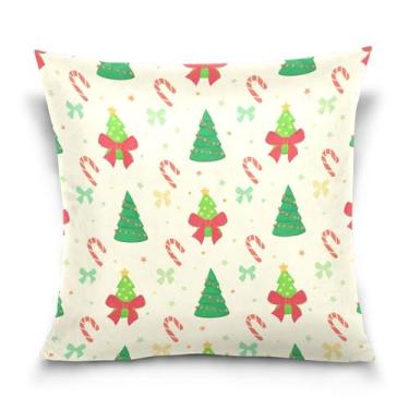 Imagem de Burbuja Capas de almofada 40,6 x 40,6 cm, capa de almofada de veludo macio para árvore de Natal decorativa para sofá, sofá, sala de estar, quarto