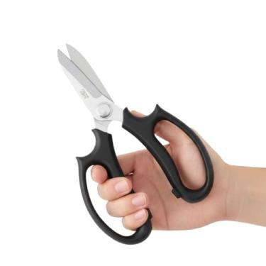 Imagem de Tesoura de Poda Jardim Bypass Corte Preciso Aço Cabo Ergonômico para Plantas Flores Arbustos Jardinagem Doméstica