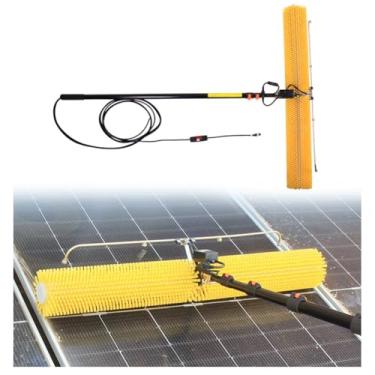 Imagem de SPXMQSS Escova telescópica limpador de telhado de conservatório escova de limpeza de painel solar escova de limpeza de janela painel fotovoltaico escova de limpeza telescópica varas de limpeza de