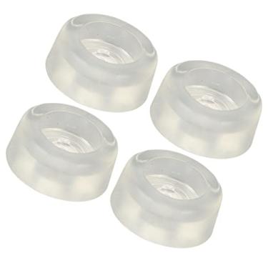 Imagem de Generic Almofada para Cama de Costura, Redução de Vibração, Elástica Transparente, 4 Unidades, Substituição para Pés de Cama de Máquina de Costura, Plástico PVC Macio para Máquina de Doméstica