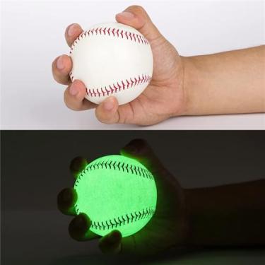 Imagem de Bola de beisebol holográfica reflexiva brilhante Treinamento no escuro Garotos e garotas fãs