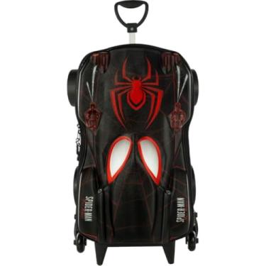 Imagem de Mala Infantil 3D com Rodinhas, Preta, 50x20x26cm, 20 Litros, EVA e Poliéster, Rodinhas 360º, Alça Retrátil, Acima de 3 Anos