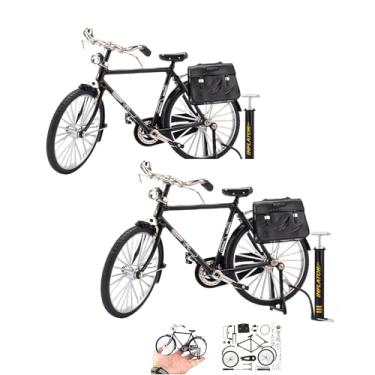 Imagem de UMESEE Quebra-cabeças de metal 3D para adolescentes e adultos, kit de balança de mini modelo de bicicleta de simulação, kit de construção de modelo de bicicleta 3D, kits de artesanato DIY