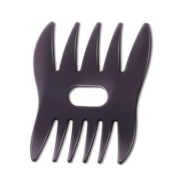 Imagem de Conjunto de pente masculino de dentes grandes, 2 peças, ferramentas de cuidados duráveis para cabelos lisos para trás