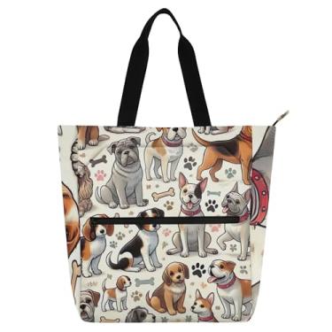 Imagem de GAIGEO Linda bolsa de mão marrom para crianças e mulheres, escola, trabalho, livro, presente com zíper