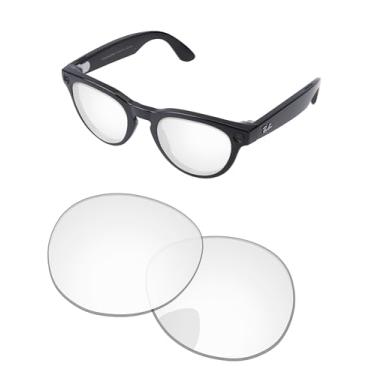 Imagem de PapaViva Lentes de substituição para óculos Ray-Ban Meta Headliner RW4009 50 mm AI - Fotocromática, Antiembaçamento e Lente Anti-Luz Azul, Transparente, alta definição, RW4009 50mm