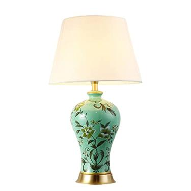 Imagem de Abajur de mesa de cerâmica pintado à mão, estilo americano rural, em porcelana chinesa, antigo, para sala de estar, vintage, para decoração de casamento, vaso para quarto.