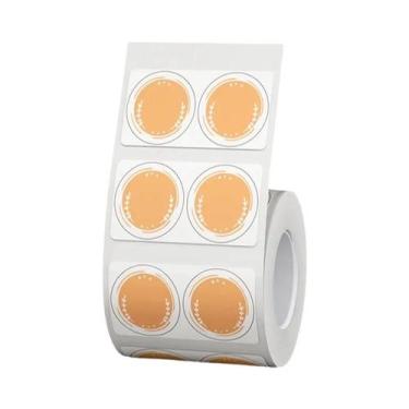 Imagem de Rolo De Papel Adesivo Transparente Branco Para Impressora De Etiquetas