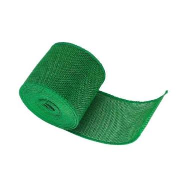 Imagem de Fita De Burlap Colorida De 6cm, Rolo De 5 Jardas, Tecido De Juta Natur