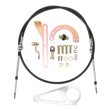 Imagem de LiebeWH Kit de Ligação de Deslocamento de Coluna de Cabo, Construção de Borracha Metálica, Deslocamento Preciso para Transmissões Th350 Th400 700r4 Th200 2004r 4l80e
