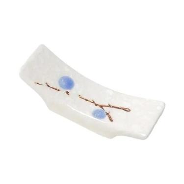 Imagem de Suporte Para Hashi De Cerâmica Flor De Ameixa Japonesa 1/4/10 Peças Su