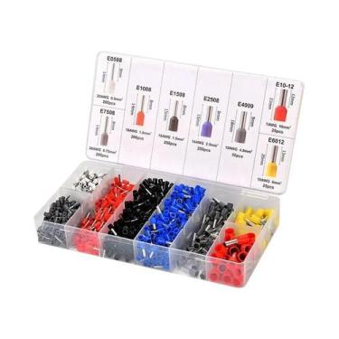 Imagem de Kit De Conectores De Terminais De Fio Isolados 1200PCS Terminais De Po