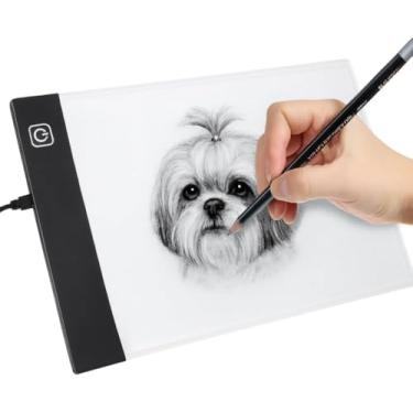 Imagem de Prancheta de Desenho com Luz LED A4 USB – Mesa de Luz com 3 Níveis de Iluminação, Ideal para Desenho Técnico, Esboços, Desenhistas e Crianças Profissional Mesa Led A4 Desenho Transposição Premium