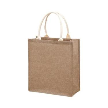 Imagem de Bolsa Tote Feminina Grande Capacidade Impermeável Cor Pura Retrô Imita