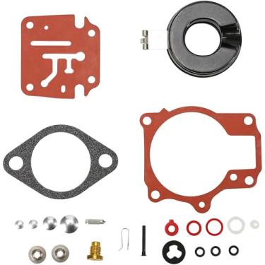 Imagem de Kit de reparo de carburador com flutuador - compatível com motores de popa Johnson Evinrude (peça nº 396701 392061)