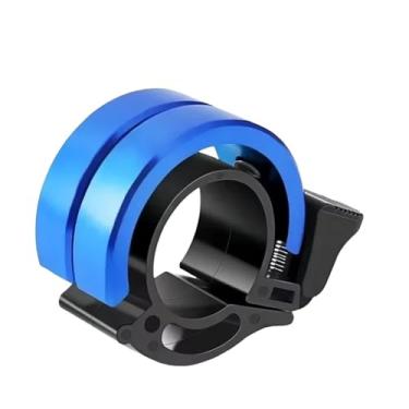 Imagem de Sino de bicicleta clássico - buzina de segurança giratória para adultos, crianças e mulheres, buzina de aviso de ciclismo universal e acessório de equipamento(Blue-double 22-1pc)