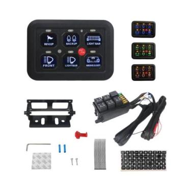 Imagem de Painel De Interruptores LED Universal 12V Controle Liga/Desliga Sistem