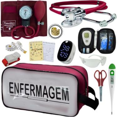 Imagem de Kit Enfermagem Aparelho Pressão Esteto Frete Grátis Promocao - Love Sa