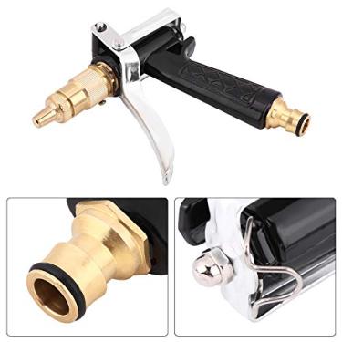 Imagem de AYNEFY Bocal de Alta Pressão, Modo de água Ajustável, Pistola de Limpeza de Latão e Alumínio Resistente para Lavagem de Carro, Rega de Jardim e Limpeza Interna