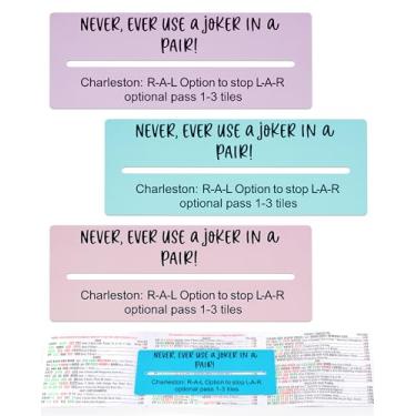 Imagem de Adkoat® 4PCS Mahjong Card Line Reader - Mah Jongg Line Finder Accessories and Gifts - American Majong Beginner Seniors Must Have - ADHD Dyslexia Overlays Guided Reading Ruler Tool Maker