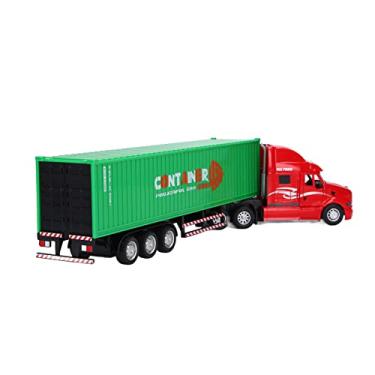 Imagem de Generic Modelo de Caminhão de Simulação de Liga de Com Pneus de Borracha e Efeitos de Luz para Crianças (Verde)