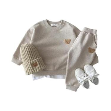 Imagem de Conjunto De Roupas De Outono Para Bebês Meninos E Meninas, Moletom Esp