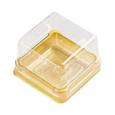 Imagem de Caixas Transparentes Para Mini Bolos 50pcs Embalagem Para Cupcakes E D