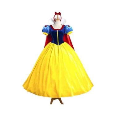 Imagem de Fantasia De Cosplay De Princesa Branca De Neve plus Size Para Mulheres