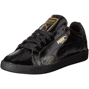 Imagem de PUMA Tênis feminino Match LO Pnt Snake Wn's Fashion, Puma preto/dourado, 6.5