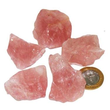 Imagem de Quartzo Rosa Extra 30 a 45mm Média 40g Pedra Bruta Classe AA - Cristai