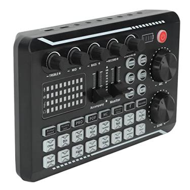 Imagem de Generic Mixer da Placa de Som do Trocador de Voz para Jogos de Podcasting, Bateria de Lítio, Preto