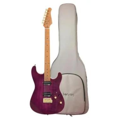 Imagem de Guitarra Elétrica Benson Hardy S Modern Purple Burst com Capa - 2 Humbuckers, 24 Trastes, Corpo Sólido, Braço Confortável