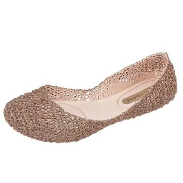 Imagem de Melissa Sapatilhas femininas de bico fechado, Rosa Rosa Glitter 52326, 8
